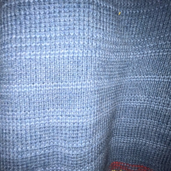 Pendleton Women's V-Neck Henley Graphic Cotton Longsleeve Sweater - Picture 5 of 6